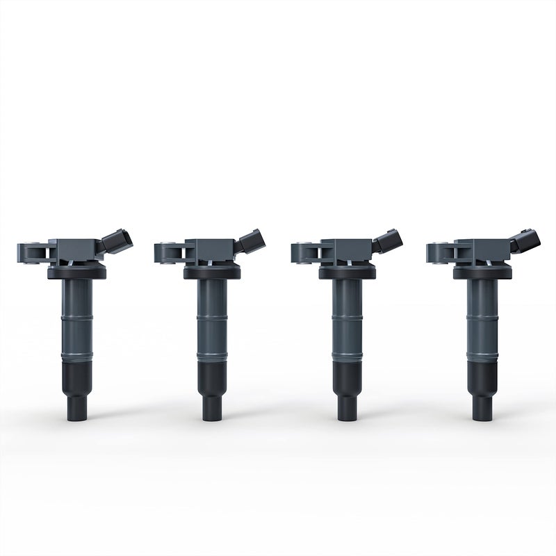 AA Ignition Ignition Coil Pack Set of 4 - Compatible with Toyota, Scion & Lexus Vehicles - Camry, Corolla, Solara, tC, xB, HS250h and more 2.0L, 2.4L models- Replaces 90919-02244, UF333 - Year Models 2001-2012 - Image 1